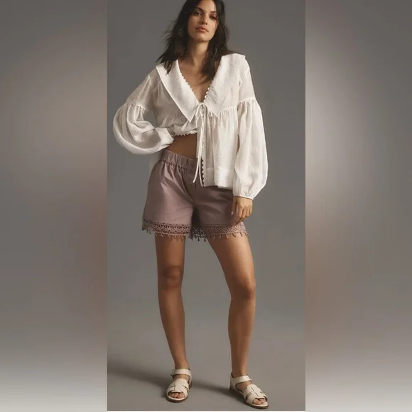 Maeve Embellished Boxer Shorts - Picture 4 of 4